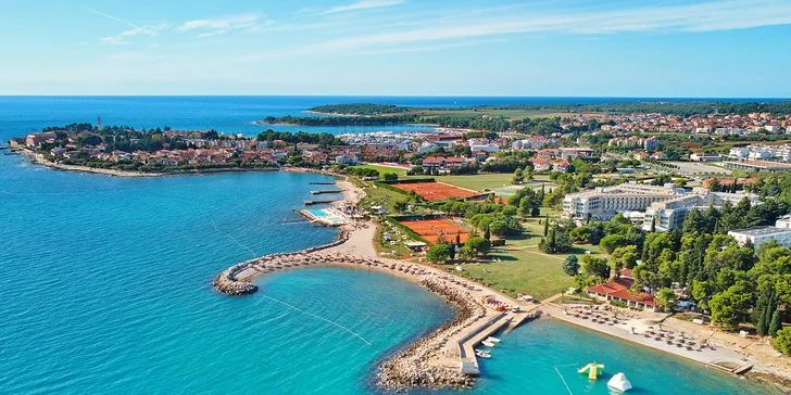 Relax na Istrii: hotel pri pláži s infinity bazénom, raňajky alebo polpenzia, dieťa zdarma