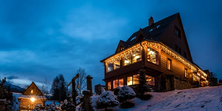 Pobyt v malebnom penzióne v Ždiari s raňajkami a možnosťou privátneho wellness