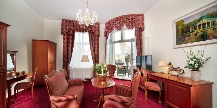 Pobyt v 5* hoteli v centre Františkových Lázní: raňajky alebo polpenzia, wellness aj procedúry