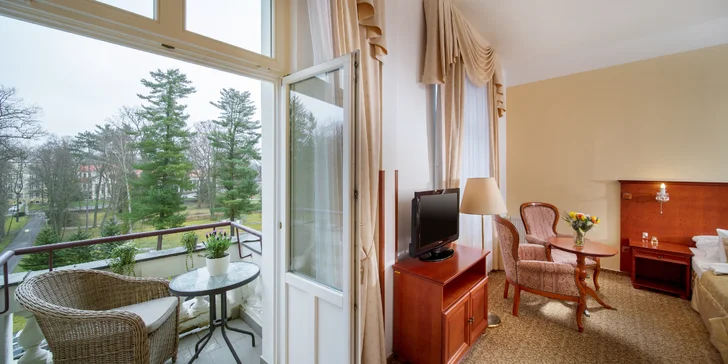 Pobyt v 5* hoteli v centre Františkových Lázní: raňajky alebo polpenzia, wellness aj procedúry