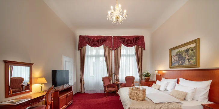 Pobyt v 5* hoteli v centre Františkových Lázní: raňajky alebo polpenzia, wellness aj procedúry
