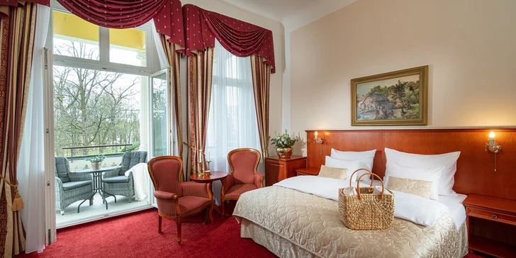 Pobyt v 5* hoteli v centre Františkových Lázní: raňajky alebo polpenzia, wellness aj procedúry