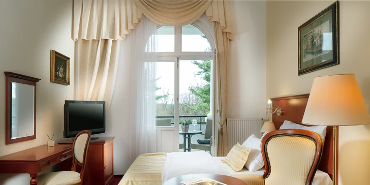 Pobyt v 5* hoteli v centre Františkových Lázní: raňajky alebo polpenzia, wellness aj procedúry