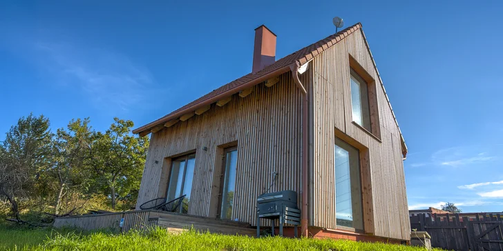 Moravské Toskánsko: domček s terasou medzi vinicami, krásne výhľady aj víno k dispozícii