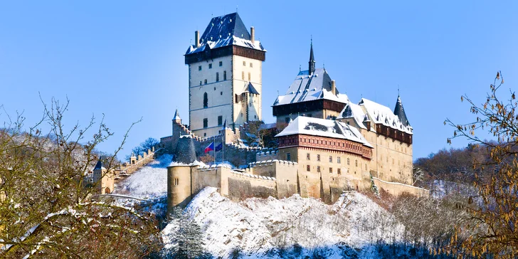Pohodový pobyt v Českom krase: hotel v blízkosti Karlštejna, raňajky alebo polpenzia