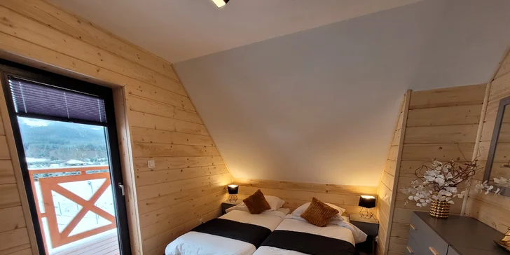 Luxusná chata v Kladskom kotli až pre 8 osôb: kuchynka, gril aj sauna