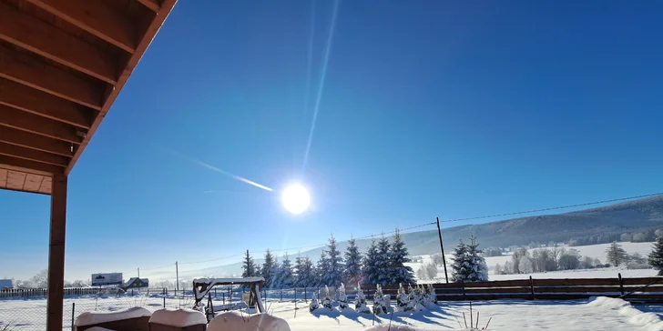 Luxusná chata v Kladskom kotli až pre 8 osôb: kuchynka, gril aj sauna