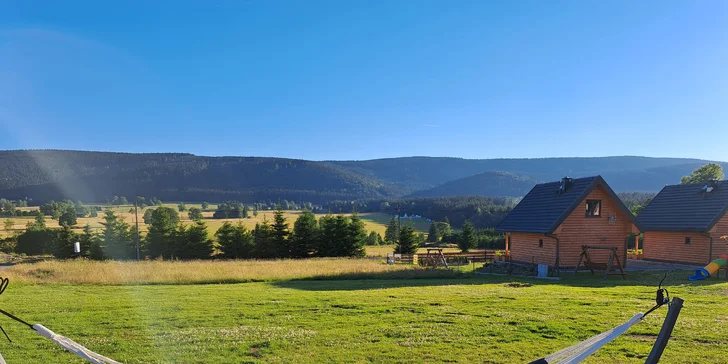 Luxusná chata v Kladskom kotli až pre 8 osôb: kuchynka, gril aj sauna