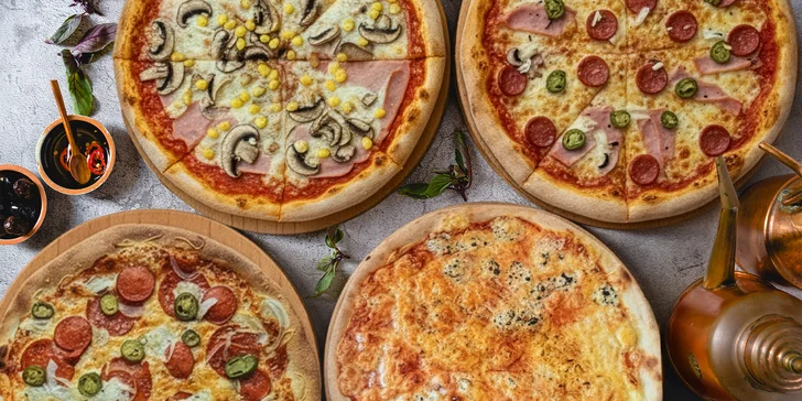 11 druhov pizze, osobný odber alebo donáška (v rámci KE v cene)
