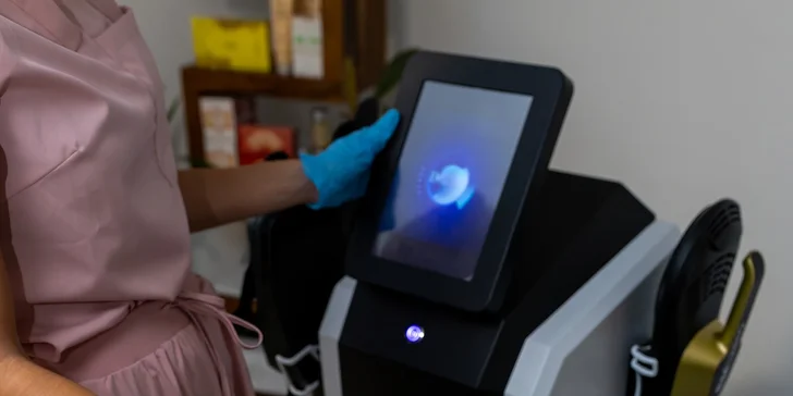 Formovanie postavy s prístrojom EMS a s diagnostikou tela