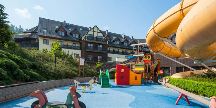 Dovolenka v poľských Krkonošiach: raňajky, polpenzia alebo plná penzia, neobmedzený vstup do aquaparku