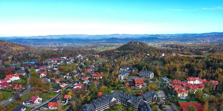 Dovolenka v poľských Krkonošiach: raňajky, polpenzia alebo plná penzia, neobmedzený vstup do aquaparku