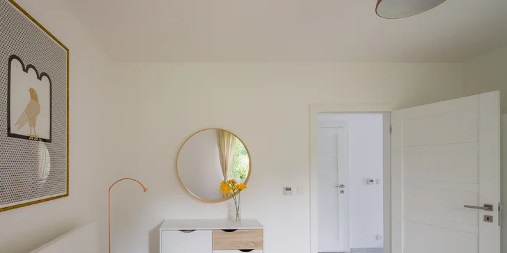 Prenájom krásneho domu v Němčičkách až pre 6 osôb, záhrada s jazierkom a božský pokoj