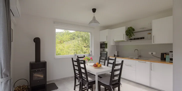 Prenájom krásneho domu v Němčičkách až pre 6 osôb, záhrada s jazierkom a božský pokoj