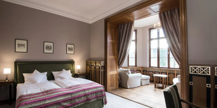 Zámocký pobyt v poľských Krkonošiach: raňajky, sauny aj vonkajšia vírivka