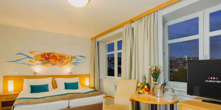 4* pobyt v modernej pražskej štvrti: hotel s raňajkami, wellness aj fitness, karta výhod