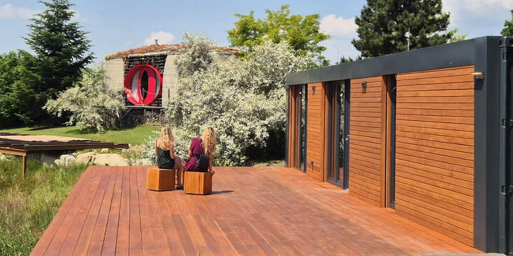 Pobyt pri jazere na juhu Čiech: domček s terasou a raňajkami, obora so zvieratami aj safari jazda