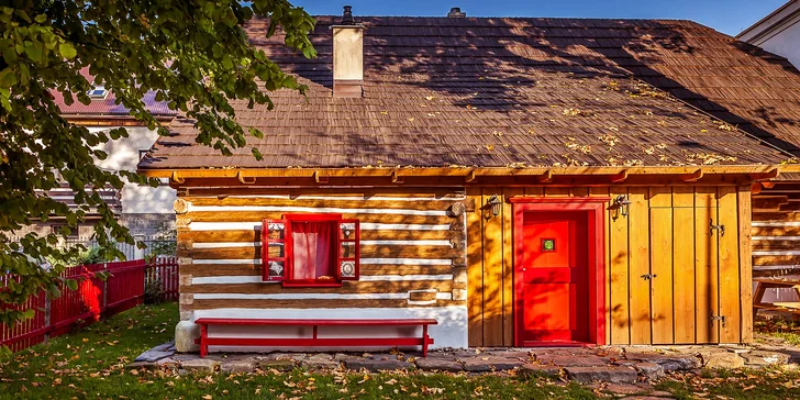 Rozprávková Vysočina: prenájom štýlovej drevenice v Hlinsku až pre 8 výletníkov