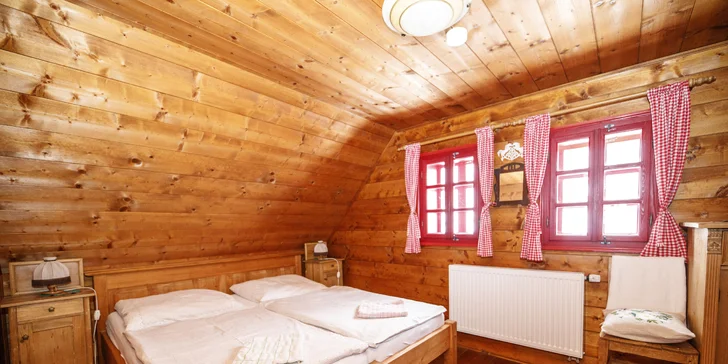 Rozprávková Vysočina: prenájom štýlovej drevenice v Hlinsku až pre 8 výletníkov