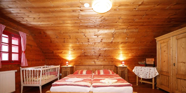 Rozprávková Vysočina: prenájom štýlovej drevenice v Hlinsku až pre 8 výletníkov