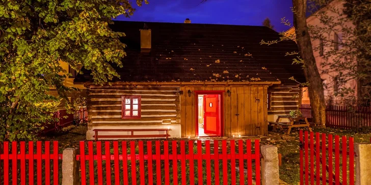 Rozprávková Vysočina: prenájom štýlovej drevenice v Hlinsku až pre 8 výletníkov