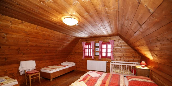Rozprávková Vysočina: prenájom štýlovej drevenice v Hlinsku až pre 8 výletníkov