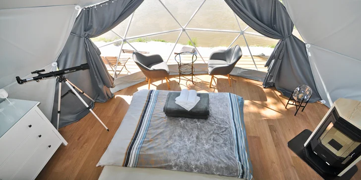 Glamping: vymakané iglu pri Prachovských skalách, relax vo wellness s možnosťou raňajkového koša