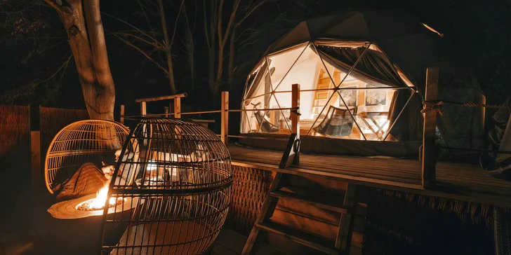 Glamping: vymakané iglu pri Prachovských skalách, relax vo wellness s možnosťou raňajkového koša