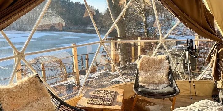 Glamping: vymakané iglu pri Prachovských skalách, relax vo wellness s možnosťou raňajkového koša