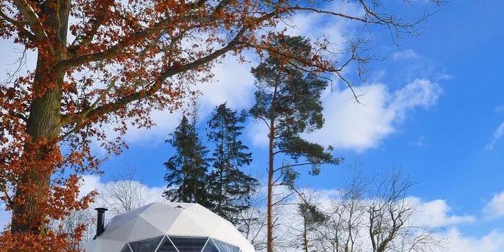 Glamping: vymakané iglu pri Prachovských skalách, relax vo wellness s možnosťou raňajkového koša
