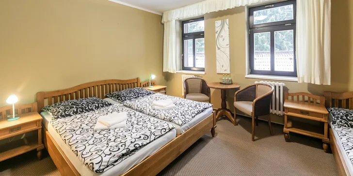 Pobyt v penzióne uprostred Jizeriek: raňajky alebo polpenzia a wellness