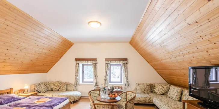 Pobyt v penzióne uprostred Jizeriek: raňajky alebo polpenzia a wellness