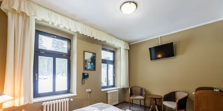 Pobyt v penzióne uprostred Jizeriek: raňajky alebo polpenzia a wellness