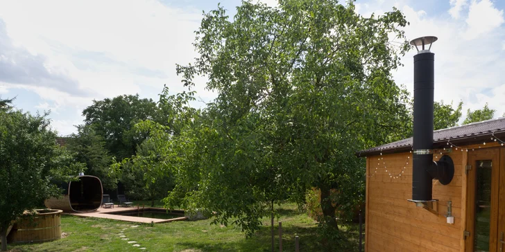 Relax na Vysočine: maringotka s raňajkami a neobmedzeným privátnym wellness