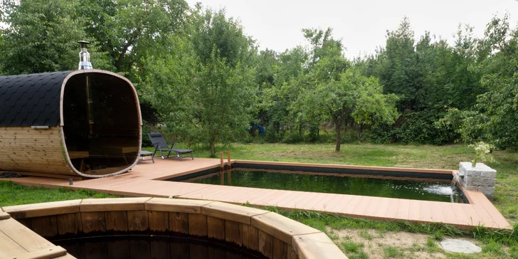 Relax na Vysočine: maringotka s raňajkami a neobmedzeným privátnym wellness