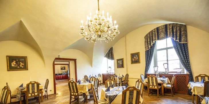 Zámok Hrubá Skála: polpenzia, vstup do wellness aj na vyhliadku, v cene aj procedúry