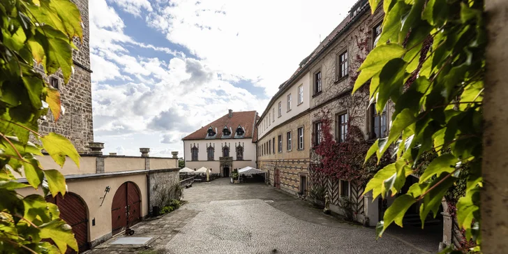 Zámok Hrubá Skála: polpenzia, vstup do wellness aj na vyhliadku, v cene aj procedúry