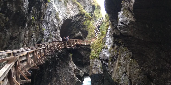 Jednodňový zájazd za najkrajšími tiesňavami rakúskych Álp: Sigmund Thun-Klamm, Kitzlochklamm, Liechtensteinklamm