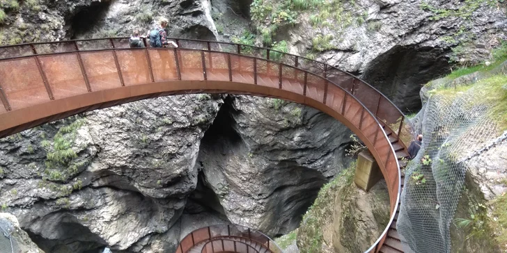 Jednodňový zájazd za najkrajšími tiesňavami rakúskych Álp: Sigmund Thun-Klamm, Kitzlochklamm, Liechtensteinklamm