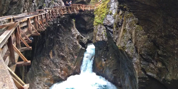 Jednodňový zájazd za najkrajšími tiesňavami rakúskych Álp: Sigmund Thun-Klamm, Kitzlochklamm, Liechtensteinklamm