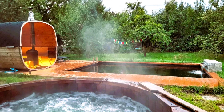 Relax na Vysočine: maringotka s raňajkami a neobmedzeným privátnym wellness