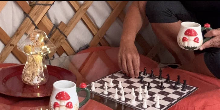 Štýlová jurta neďaleko Blaníka s možnosťou raňajok pre dvoch aj rodinu