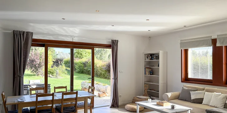 Dovolenka v oblasti Tiských stien: moderný prázdninový domček až pre 7 osôb, možnosť wellness