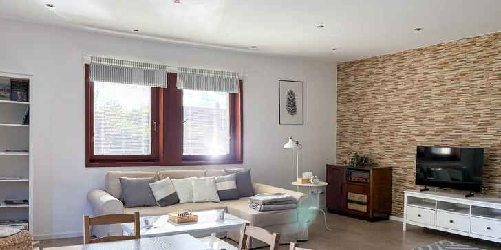 Dovolenka v oblasti Tiských stien: moderný prázdninový domček až pre 7 osôb, možnosť wellness