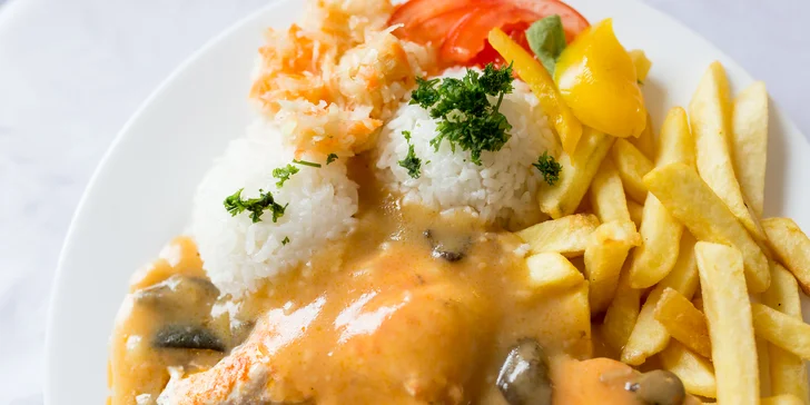 Denné menu v reštaurácii alebo s donáškou v cene