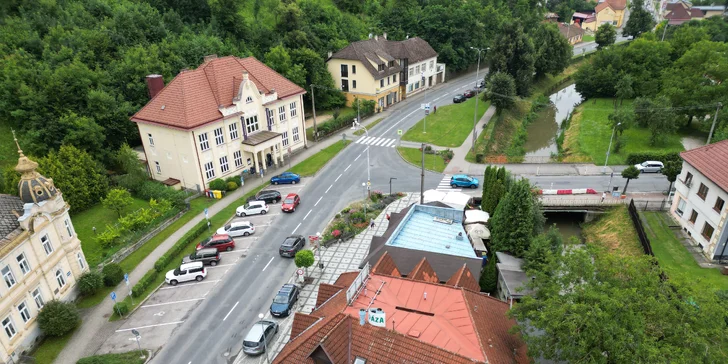 Pobyt v penzióne v Luhačoviciach s raňajkami aj vstupom na plaváreň