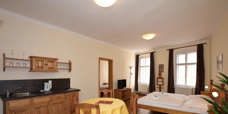 Romantika v Českém Krumlove: apartmán alebo izba pri krumlovskom zámku, vrátane možnosti raňajok