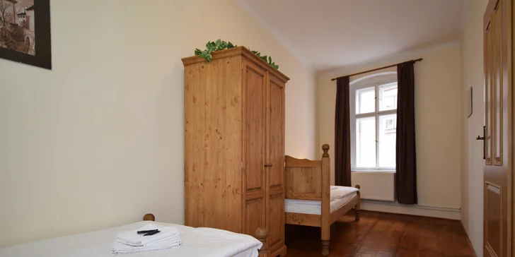 Romantika v Českém Krumlove: apartmán alebo izba pri krumlovskom zámku, vrátane možnosti raňajok