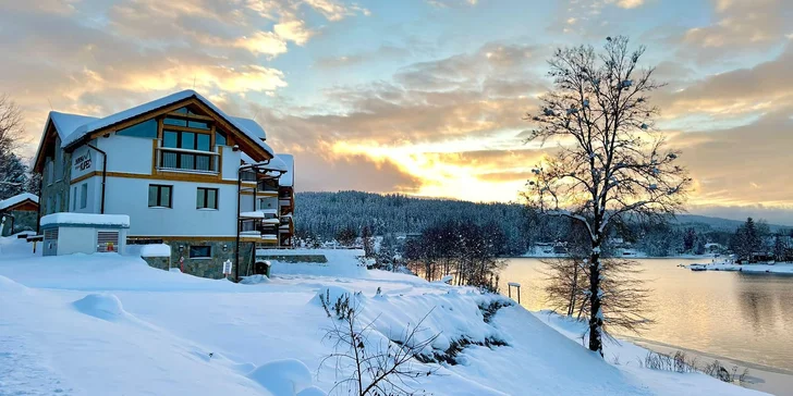 Nádherné apartmány na brehu Lipna: ubytovanie až pre 6 osôb, wellness, súkromná pláž a zľavy na aktivity