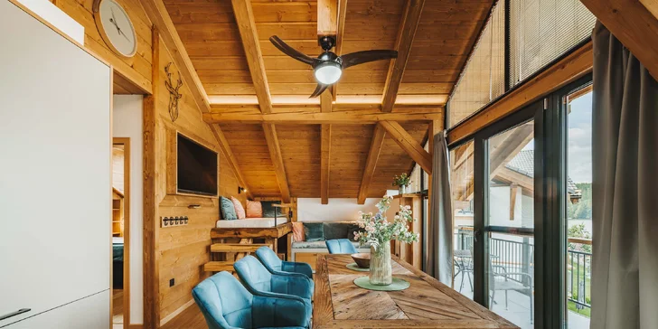 Nádherné apartmány na brehu Lipna: ubytovanie až pre 6 osôb, wellness, súkromná pláž a zľavy na aktivity